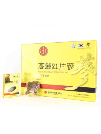 Hồng sâm HQ thái lát (20g*10 hộp giấy) – Daedong