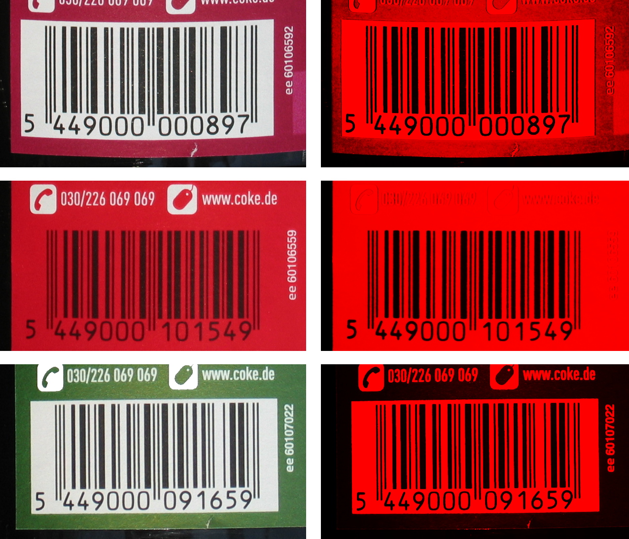 Barcodes on Bottles